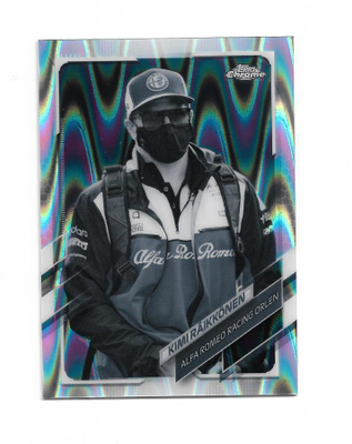 2021 Topps Chrome F1 Black&White RayWave #26 Kimi Räikkönen