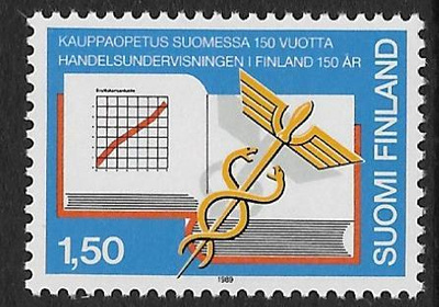 Kauppaopetus Suomessa 150v 1989 (LAPE 1088) **