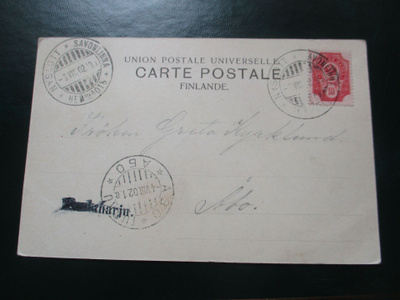 1902 Punkaharju. rivil kortilla