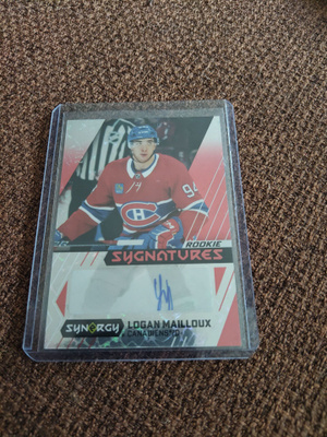 Logan Mailloux 24-25 UD Synergy #SR-LM  Red /99