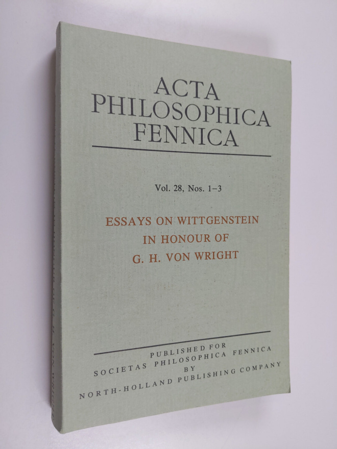 Georg Henrik Wright : Essays on Wittgenstein in Honour of...