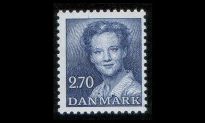 Tanska 755 ** MargretheI 2,70 kr sininen (1982)