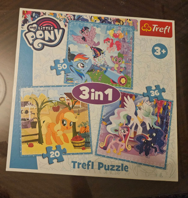 My Little Pony -palapelejä 3 kpl: 20, 36, 50 palaa