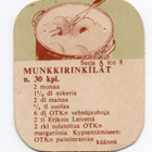 Kahvilappu OTK. Sarja A n:o 8 MUNKKIRINKILÄT - pikkukuva 1