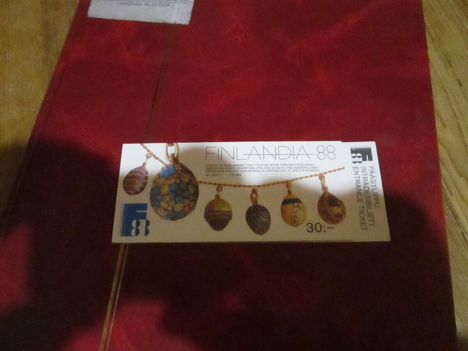 1988 Finlandia 88  Postimerkkinäyttely vihko postituore