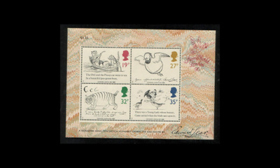 Iso-Britannia 1170-3BL4 ** Edward Lear. runoilija ja maalari