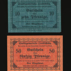 Saksa Notgeld 10, 50 Pfg, Leobschütz 1918 - pikkukuva 1
