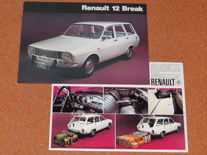 1973 Renault 12 Break esite - KUIN UUSI - suomalainen