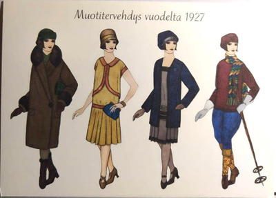 kortti ** Muotia eri vuosikymmeniltä - erilaisia