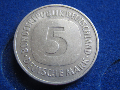 5 mark 1980D. Länsi-Saksa. West Germany