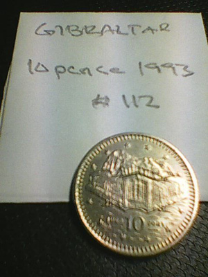 Gibraltar 10 pence 1993, km#112