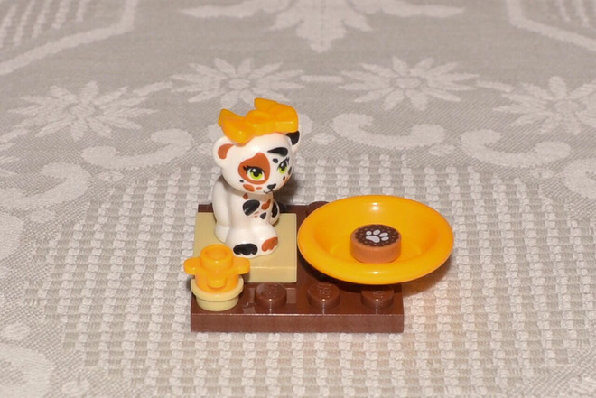 LEGO Friends - kissa - (valkoinen, täplät)