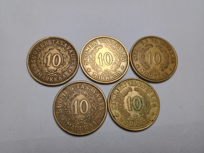 10 mk 1929 - 1938 5kpl