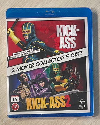 Kick-Ass (2010) & Kick-Ass 2 (2013) Blu-ray (UUSI)