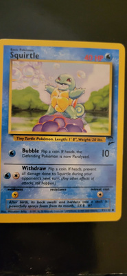 Squirtle #93 Base set 2 (BS2) card