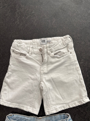 Lager 157 shortsit 2 kpl, valkoinen 130 cm, farkku 140 cm