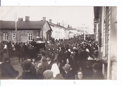 VANHA Valokuva Suojeluskuntapomon Hautajaiset Kuopio 1932