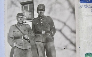 Valokuva Suomen Upseeri Natsi Saksan SS-Sotilas Oulu 1942