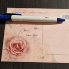 Onnittelukortti/ kukkakortti, kulkenut postikortti - pikkukuva 2
