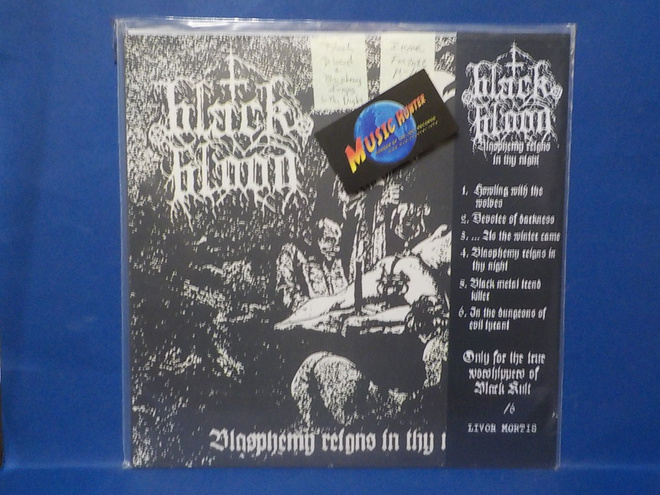 BLACK BLOOD - BLASPHEMY REIGNS IN THE NIGHT M-/M- LP