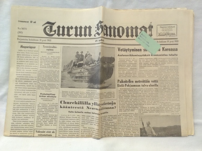 Turun Sanomat 31.7.1953