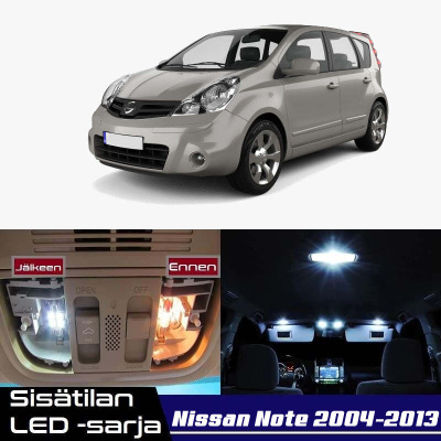Nissan Note (E11) Sisätilan LED-sarja 9-osainen