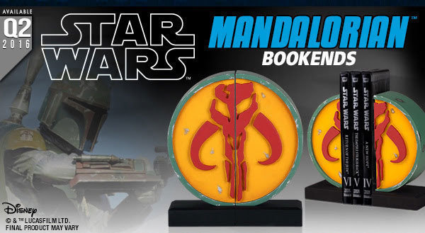 GENTLE GIANT -BOBA FETT BOOKENDS  - HEAD HUNTER STORE.