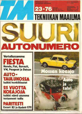 TM – Tekniikan Maailma 23 / 1976 (suuri autonumero) - lehti