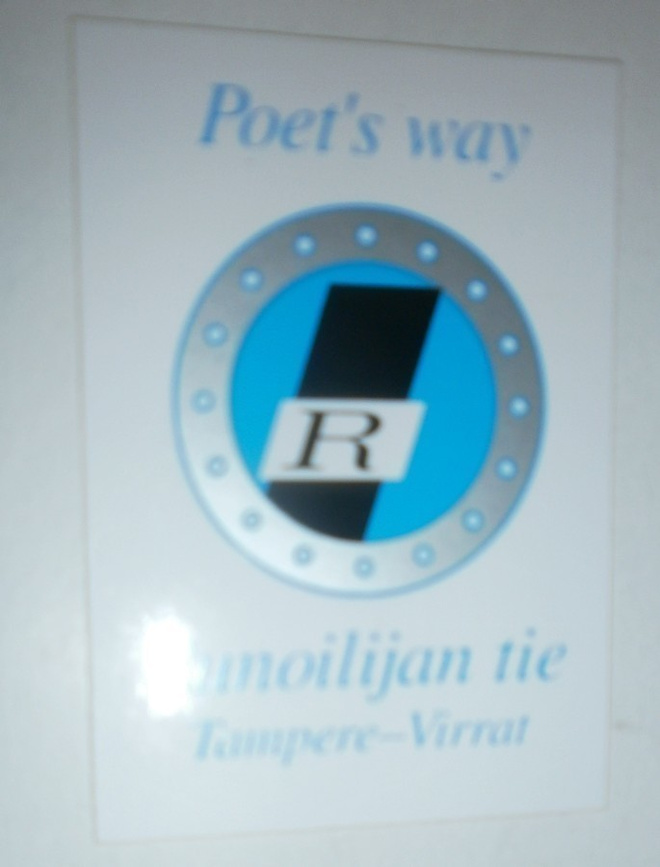 Poe'ts way - Runoilijan tie, Tampere - Virrat, käytt. tarra