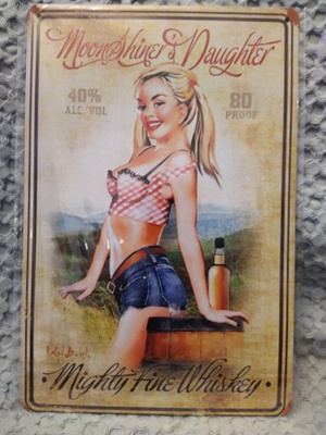 PELTIKYLTTI MOONSHINER'S DAUGHTER 20X30CM *UUSI!*