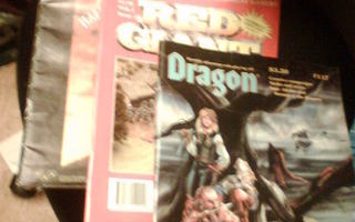 3 Kpl Roolipelilehtiä: DRAGON #117, RED GIANT, BREAKOUT