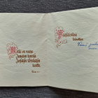 Pääsiäisristi, pieni paperinen taitekortti, kulkenut - pikkukuva 2