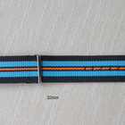 NATO 22mm musta, sininen, musta, oranssi raidat - pikkukuva 2