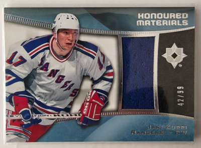 Jari Kurri 2015-16 UD Ultimate Honoured Materials /99