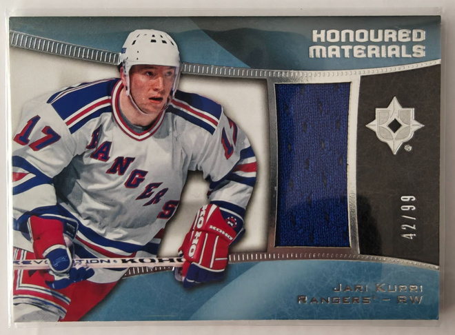 Jari Kurri 2015-16 UD Ultimate Honoured Materials /99