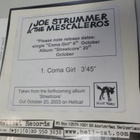 JOE STRUMMER - COMA GIRL PROMO CD SINGLE - pikkukuva 2