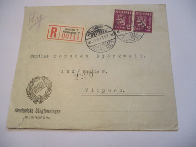 1935 Hki Akademiska Sångföreningen R kuori