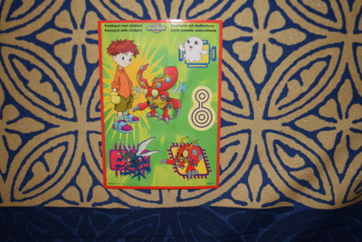 Postikortti Digimon digital monsters tarra T.K