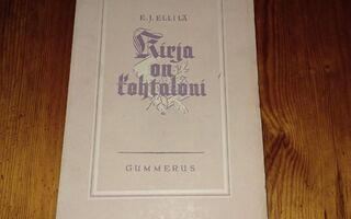 Kirja on kohtaloni - E.J. Ellilä