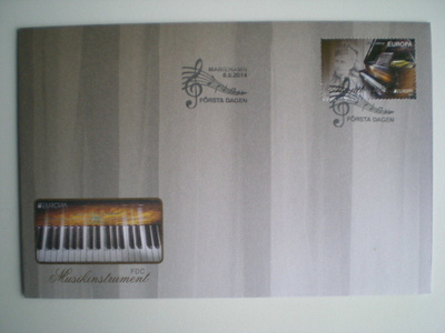 FDC Eurooppa: musiikki-instrumentteja 8.5.2014 - LaPe 382