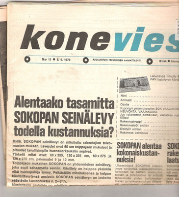 Koneviesti, N:o 11 / 1970.
