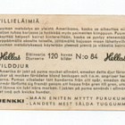 Purkkakuva Hellas VILLIELÄIMIÄ n:o 84 - pikkukuva 2