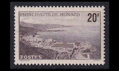 Monaco 244 ** Käyttösarja rannikko 20 Fr (1940)