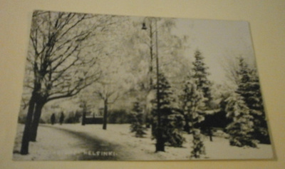 Helsinki, lumista kaupunkia, valokuvapk, p. 1933