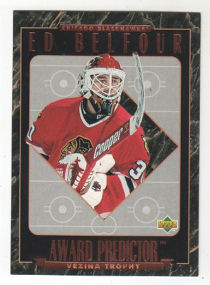 95-96 UD Award predictor Ed Belfour