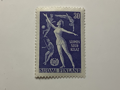456 / 1956 Suomen Suurkisat ** postituore