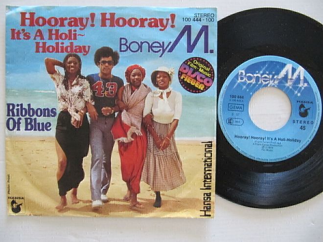Boney M. Hooray! Hooray! It's A Holi-Holiday  7" sinkku