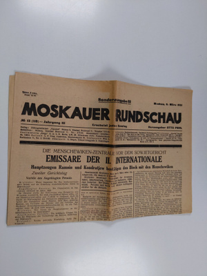 Moskauer Rundschau : 8. März 1931