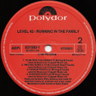 LEVEL 42 ~ Running In The Family ~ LP - pikkukuva 5