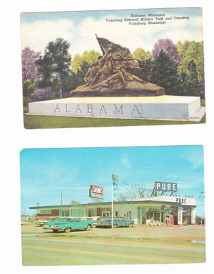 USA POSTIKORTIT ALABAMA, VANHOJA -60 luku?